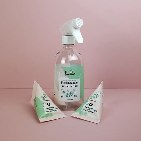Pimpant Sprays Nettoyants Ecologiques - Recharge Anti-Calcaire - Cuisine et Salle de Bains
